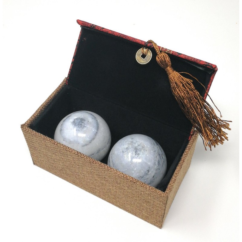 THY COLLECTIBLES Galaxy Pattern Marble Stone Chinese Healthy Exercise Massage