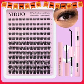 DIY Summer Lash Extensions Lash Clusters Kit, 1 Box Mixed 8-16mm Cluster Lashes & Eyelash Extension Glue & Lash Glue Remover/Tweezers, Natural Look Cluster Lashes Extensions Makeup Products, Eyelashes Extensions Kit, Christmas Gift - Specification: Natur