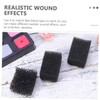 OHPHCALL 4 Pack Makeup Sponges Bruising Stippling Sponge Black Dense