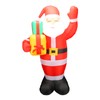 4.92ft Inflatable Outdoor Santa Decoration with Built in LEDs for