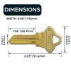 SUMMIT DOORWARE Schlage SC1 Key Blanks in Premium Brass |