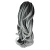 PRETTYSHOP 14" Hairpiece Ponytail Extensions Voluminous Wavy Gray Mix H126