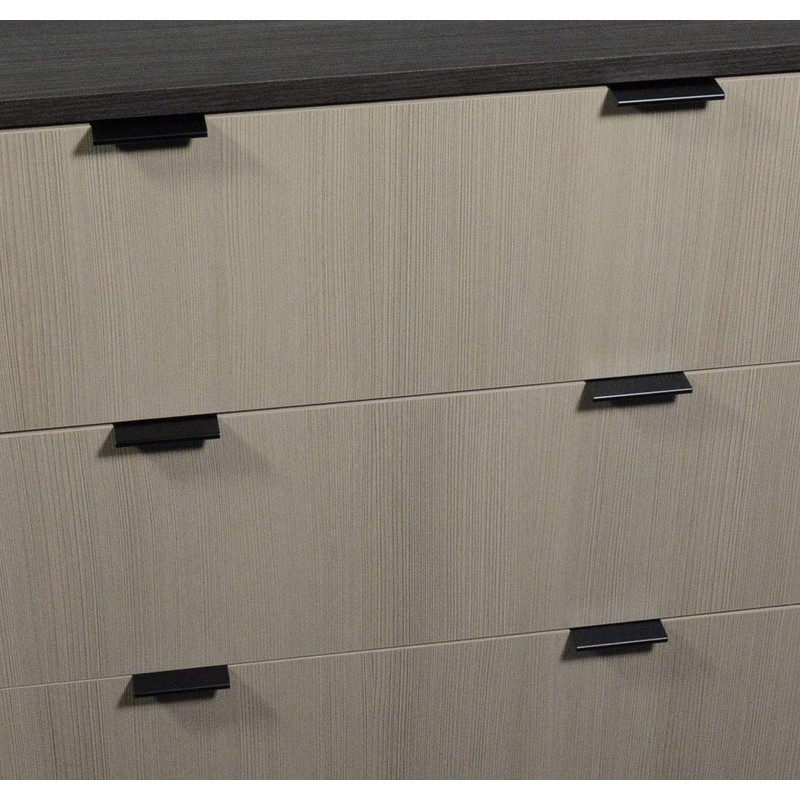 CKP #3306-3 in Brand Back Mount Finger Edge Pull, Matte