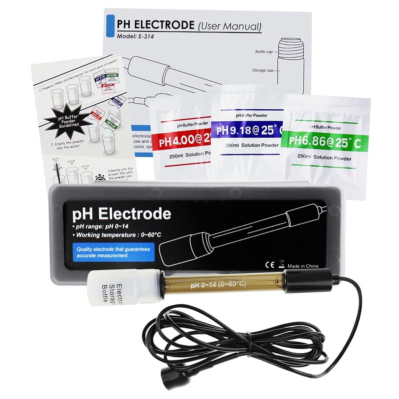 High Accuracy Combination pH Electrode for Continuous pH Monitoring, 0-14