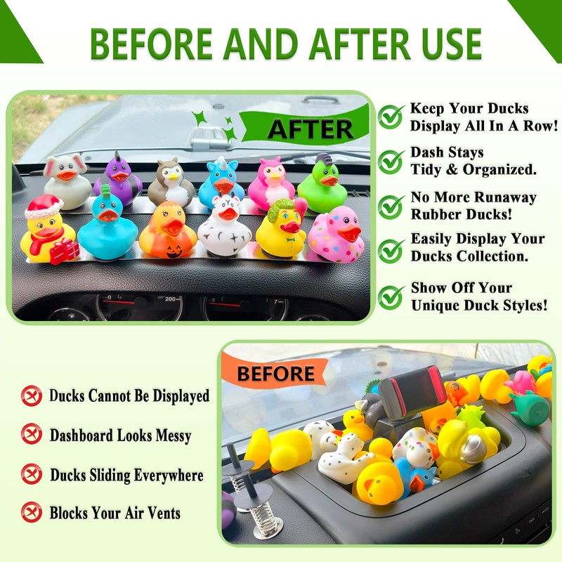 EJDRFN Duck Holder for Jeep Wrangler,Metal Rubber Ducks Holder for