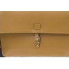 London Craftwork Classic Frame Satchel for Bicycle Genuine Leather Honey