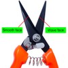 Professional Sheep and Goat Claw Shears 8" Red Black Serrated