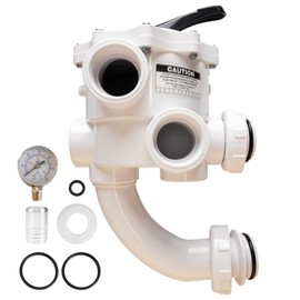 261152 Multiport Valve Rebuild Kit 2-Inch Threaded for FNS, FNS Plus, Nautilus Plus Pool and Spa D.E. Filters, 7.5" Centerline SM2-PP2 SM-20-2 White