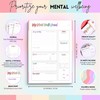 Mental Health Journal Planner | Daily Gratitude, Self Care, Intentions,
