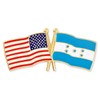 PinMart‘s USA and Honduras Crossed Friendship Flag Enamel Lapel Pin