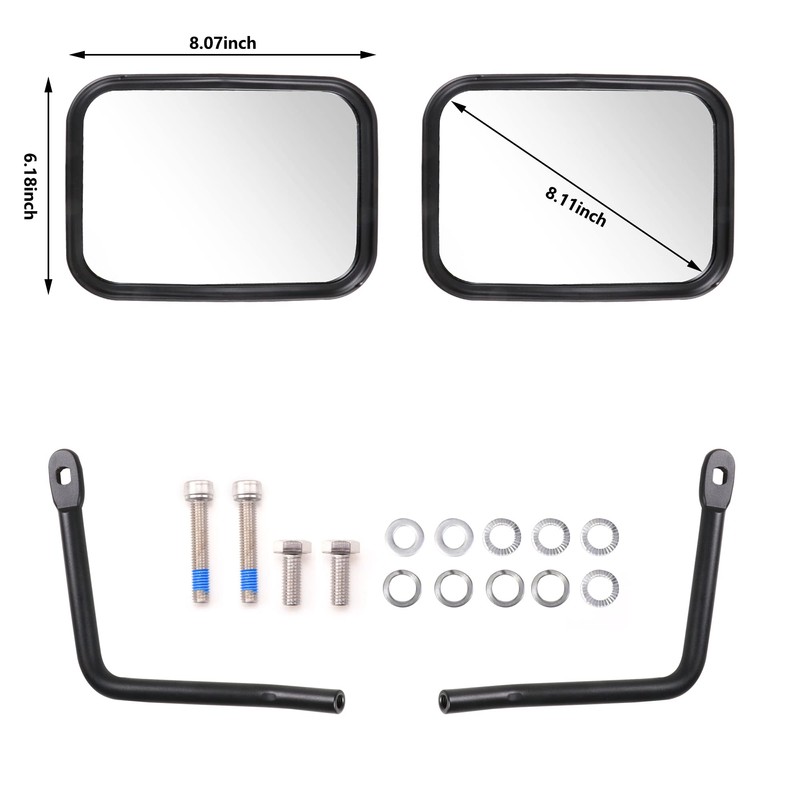 RERPRO Ranger Side Rear View Mirrors Compatible With 2015-2025 Polaris