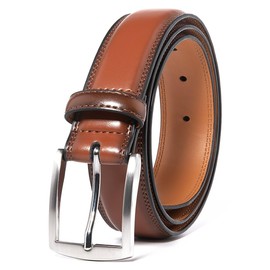 Ayamoti Men's 32mm Dress Belts,Genuine Leather Belts for Men,Fashion & Classic Designs for Work Business and Casual (Brown,36)