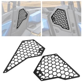Parrilla de entrada de aire de aluminio para accesorios Can-Am Commander y MAX 2021-2026, protector de piel de rana lateral de metal negro