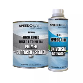 Speedokote DTM High Build 2.1 VOC 2K Urethane Primer Grey Quart Kit, SMR-2200G/222-
