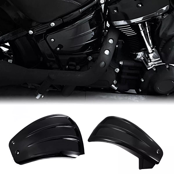 Rudyness GLOSS BLACK SIDE FAIRING BATTERY COVER FOR HARLEY 18-23