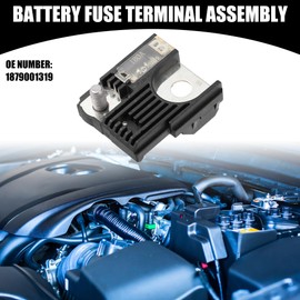 Partuto Battery Fuse Terminal Assembly No.1879001319 - Car Battery Fuse Block - for Hyundai Plastic Black - 1 Pc