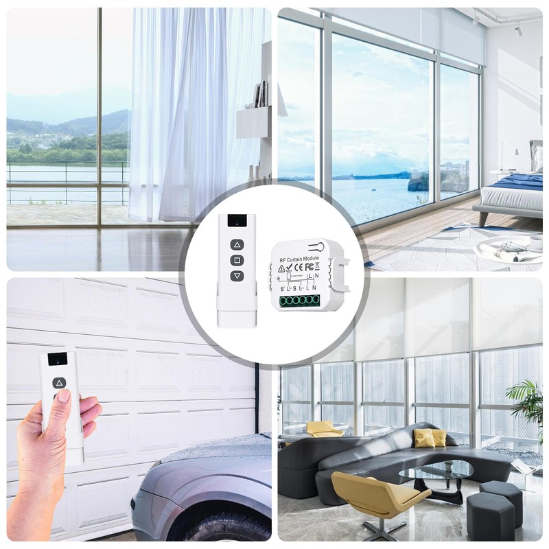 Wireless Roller Shutter Control Retrofit Set, Roller Shutter Motor Control,