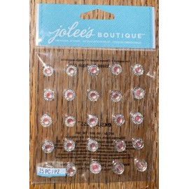 Jolee's Boutique Jolees Dual Tone Spinel Pink Prizm Gems Gemstones Wedding Scrapbook Sticker Card