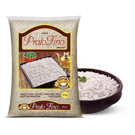 Prato Fino - Processed White Rice - Long Grain - Type 1 - 10lb (PACK OF 01) | Arroz Branco Tipo 1 - 4.5kg