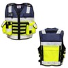 EXPLOSIV Reflective Multi-Pocket Security Vest, Size L-3XL (Adjustable), Navy-Yellow, Without