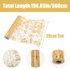 Table Runner 28cm x 5M Gold Metallic Table Runner, Sparkling