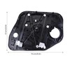 Slakerbe Front Left Window Regulator with Motor, 82471-D3011 82471-D3010 Power