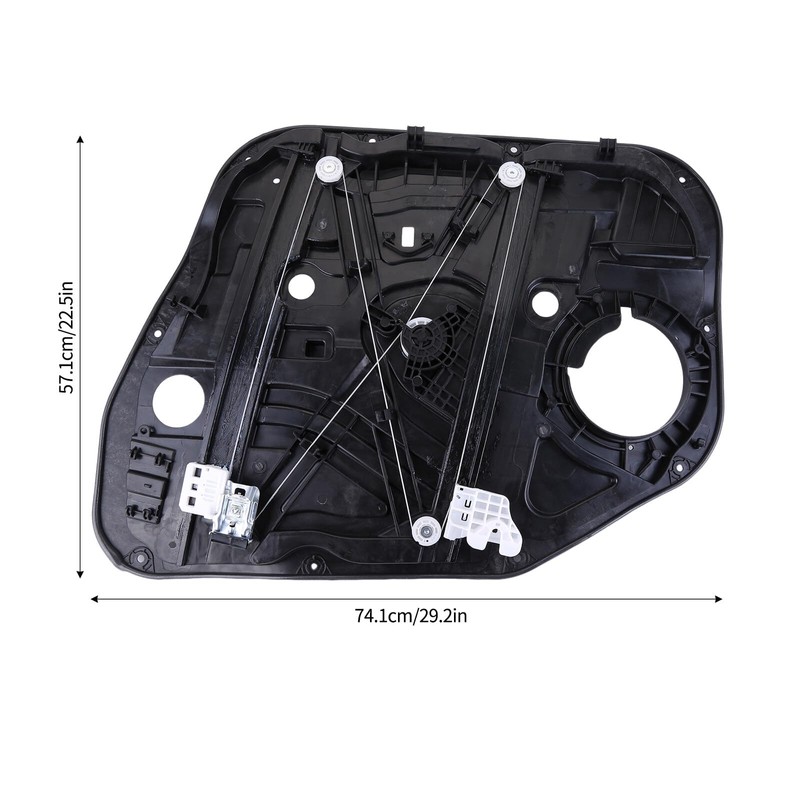 Slakerbe Front Left Window Regulator with Motor, 82471-D3011 82471-D3010 Power
