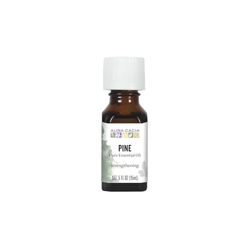 Aura Cacia Pure Pine Essential Oil, Pinus sylvestris, 0.5 Fl