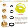 XSHAO Pack of 8 Brass Caps, Drain Preventer Blanking Plugs,