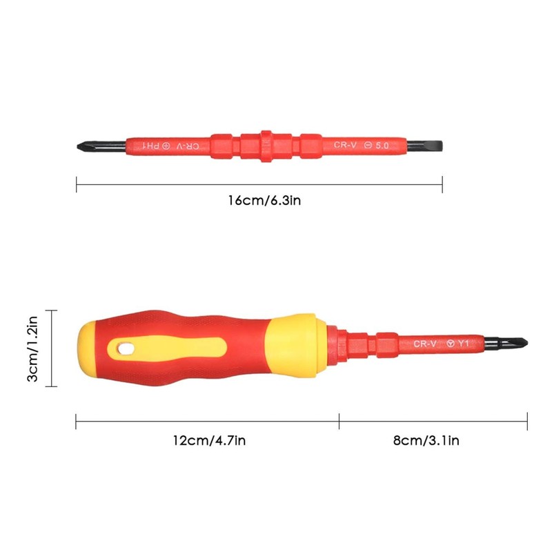 Usluole14 in 1 Insulated Screwdriver Set, Magnetic Screwdriver Tool Kit