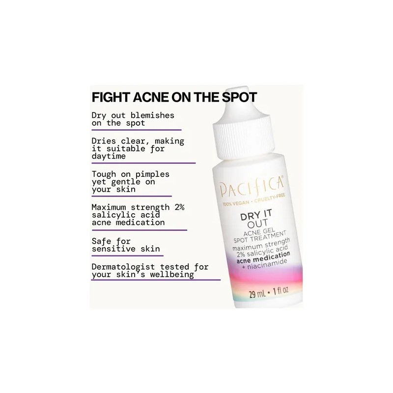 Pacifica Tratamiento Para Manchas De Acné Y Crema De Espinil