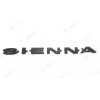 Sienna OVERLAY Rear Liftgate Matte Black SIENNA Letter Logo Emblem
