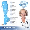 CHARMKING 3 Pairs Open Toe Compression Socks for Women &