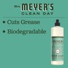 MRS. MEYER'S CLEAN DAY Liquid Dish Soap, Biodegradable Formula, Basil,