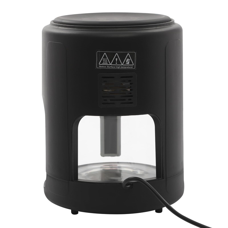 3.81QT Glass Air Fryer with 360° Transparent Glass Fry Bowl,