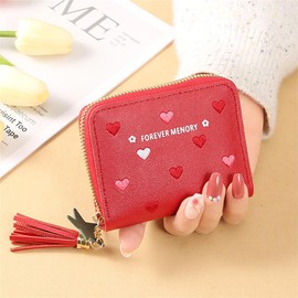 Mini Wallet, Women's, Card Case, Short Wallet, PU Leather, Women's Wallet, Compact Wallet, Coin Bag, Zipper, Wallet, Cute, Elegant, High Quality, Card Storage, Portable, Convenient, For Going Outs,
