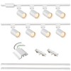 8-Light LED Track Lighting Kit with 6.6FT H Track Lighting