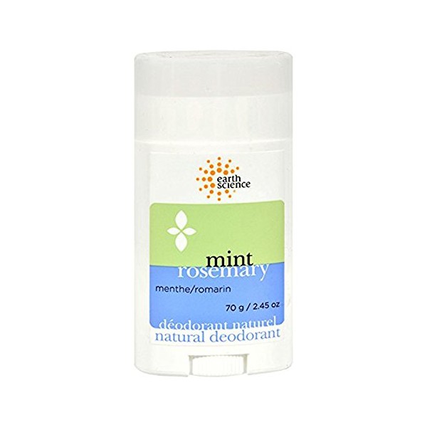 Earth Science Deodorant Natural Mint Rosemary, 2.5 Ounce