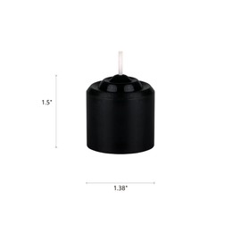 Mega Candles 12 pcs Unscented Black Votive Candles, Hand Poured Wax Candle 10 Hours 1.38 Inch x 1.5 Inch, Home Décor, Wedding Receptions, Centerpieces, Occasions, Events, Festivities, Meditations