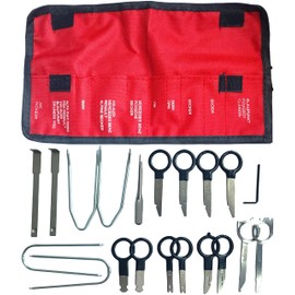 ZZYWWP 20Pcs Universal Radio Removal Tool Kit, Car Stereo CD Player Removal Keys, Compatible with Ford, Most Trucks and Vehicles