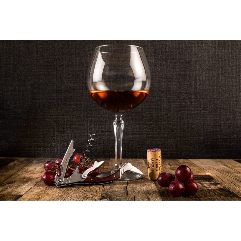 Laguiole Style de Vie Korkenzieher, Flaschenöffner mit Folienschneider, Rosenholz …