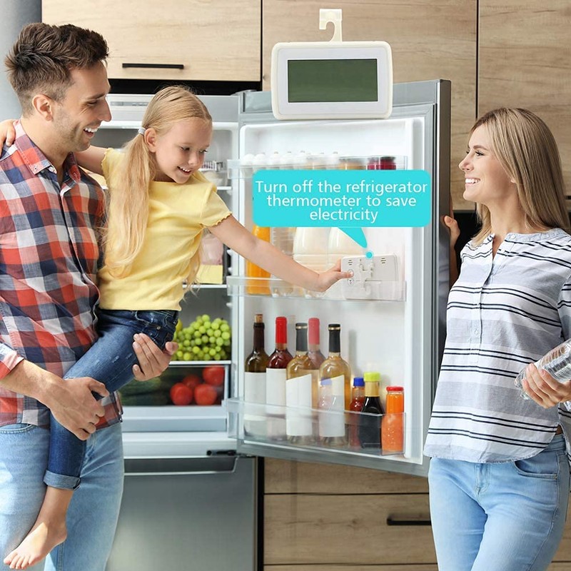 Fridge Thermometers Digital Refrigerator Thermometer, Waterproof Freezer Digital Fridge Thermometer,High