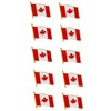 10PCS Canadian Maple Leaf Flag Lapel Pins (10)
