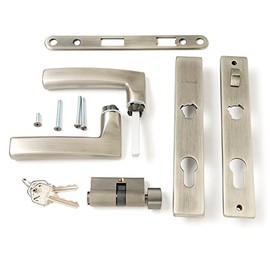 Andersen Storm Door Hardware Set - Modern Style - 1 1/2" Thick Aluminum Storm Doors Using 45 Minute Easy Install or Rapid Install 1 Systems (Brushed Dark Nickel)