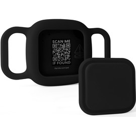 Geiomoo Silicone Case for Tile Mate (2024, 2022, 2020) Tracker, Protective Cover for Pet Collar (Black)