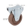 Nylon Caster 4in Fixed Plate Caster Wheel Heat Resistant for