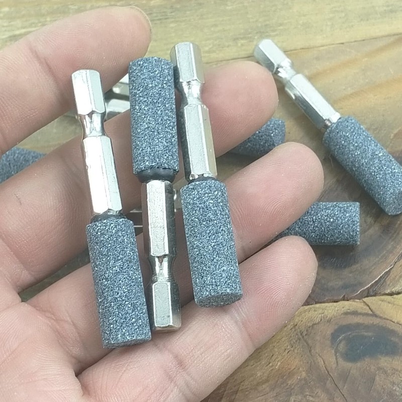 Luo ke 8 Pcs 10mm Cylinder Shape Grinding Stones -