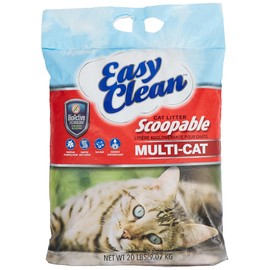 PESTELL PET Easy Clean Multi-Cat Scoopable Cat Litter