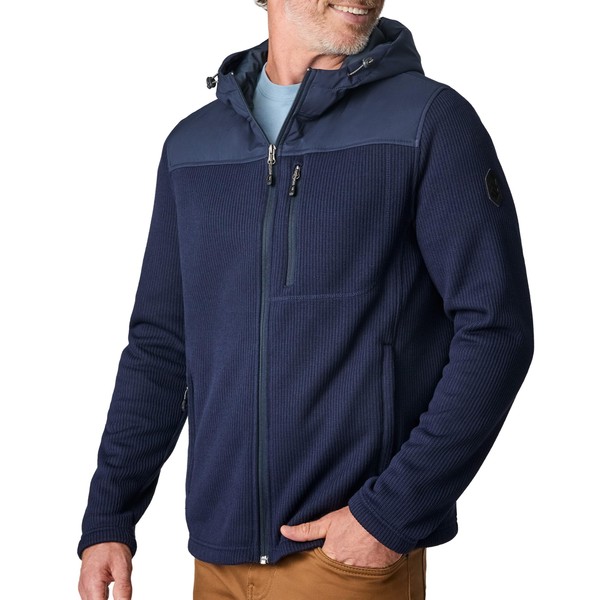Free Country Mens Fleece Jacket Full Zip With Pockets Soft