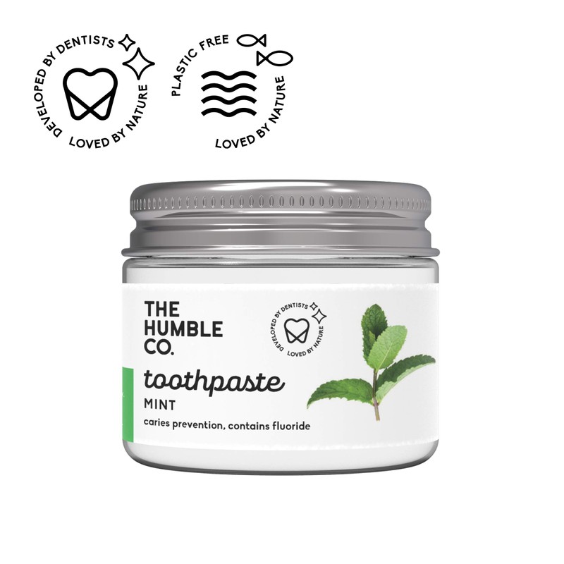 Toothpaste, glass, mint, 50 ml, THE HUMBLE CO